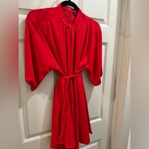 Ann Taylor Vibrant Red Petite Mock Neck Dress. Size XPS